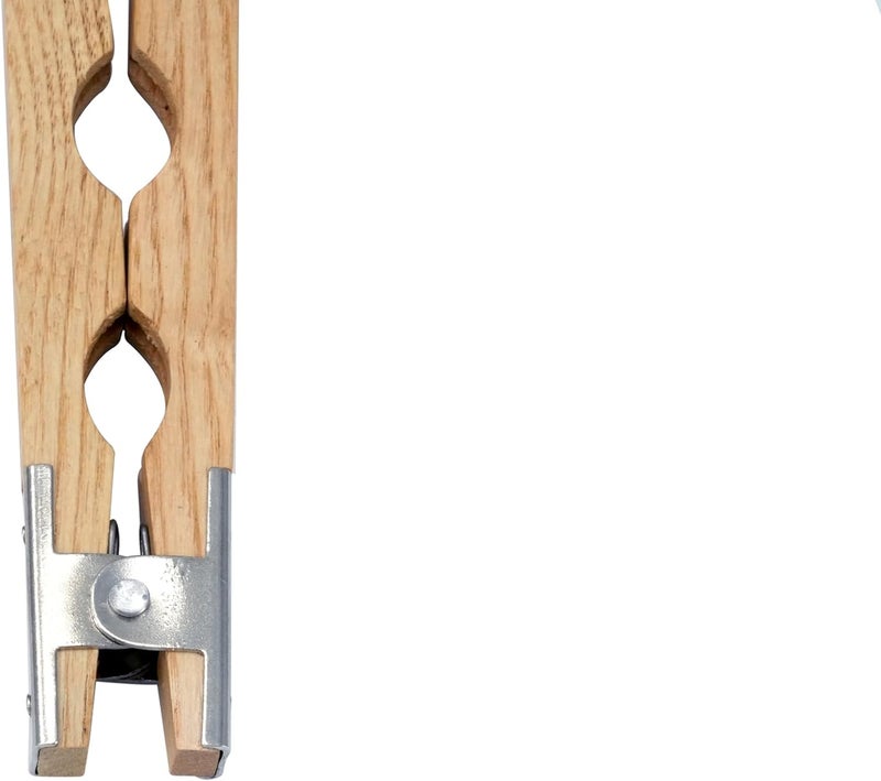 TAURISH Wood Ring Holder Hand Clamp 8-Inch Wooden Grinding Handle for Jewellery Making, Lightweight Tool with Metal Hinged Spring - Professional Quality for Polishing and Grinding Rings - Image 4